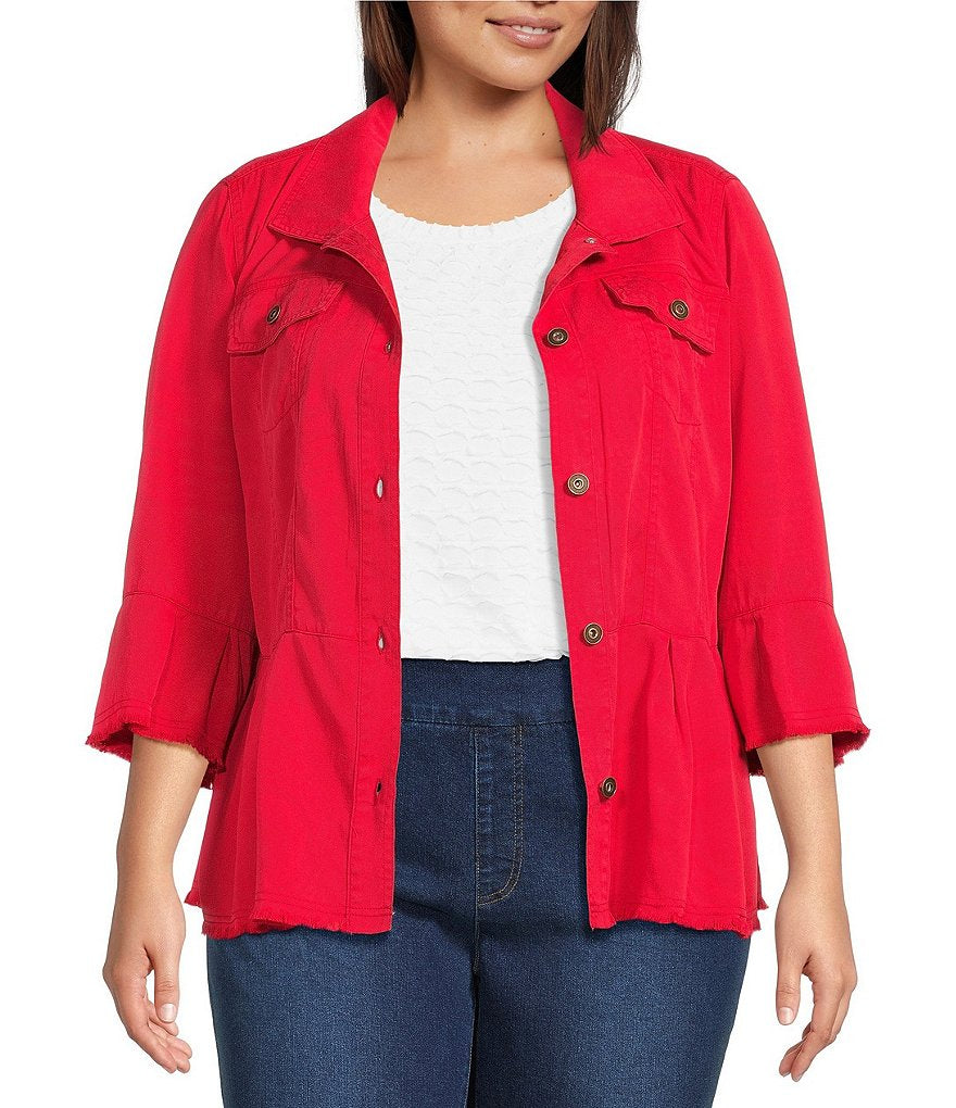 Multiples Peplum Jacket