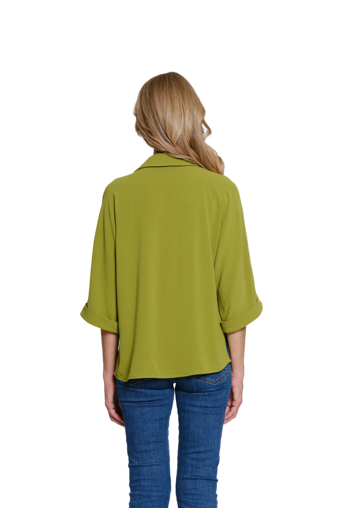 Multiples Avocado Dolman Sleeve Shirt