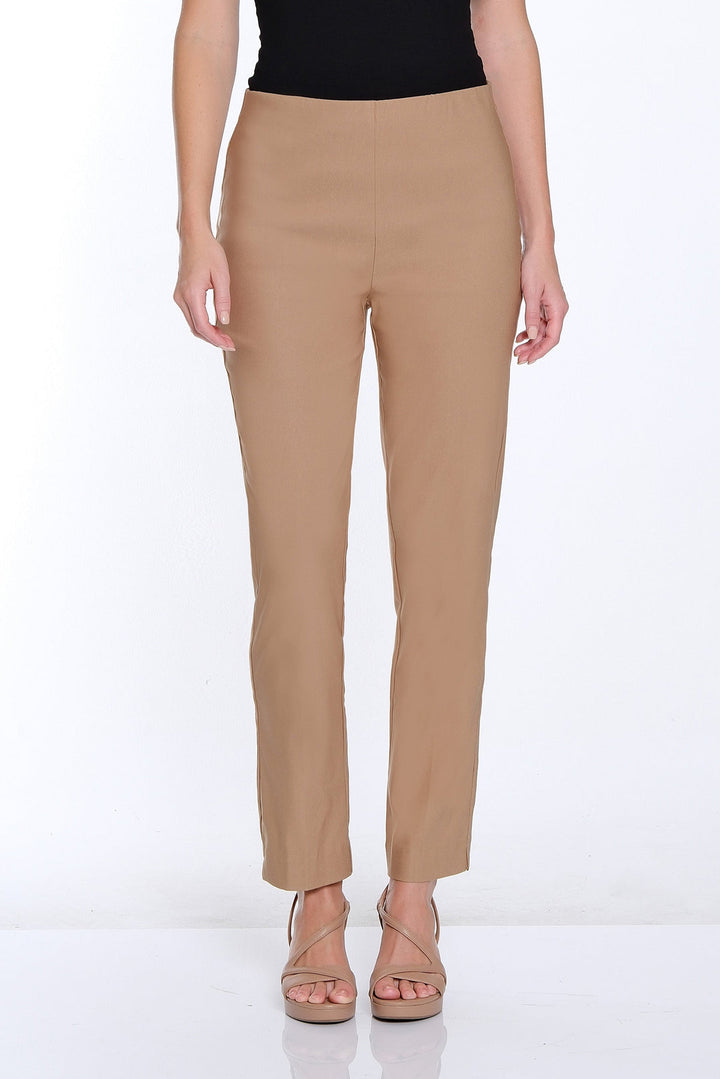 Slimsation Pull On Fine Line Twill Ankle Pant - Tan - Petite