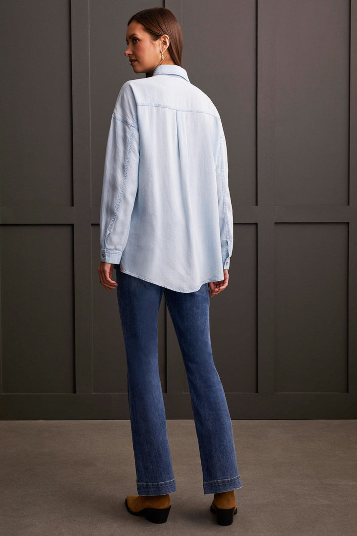 Tribal Popover Denim Tunic