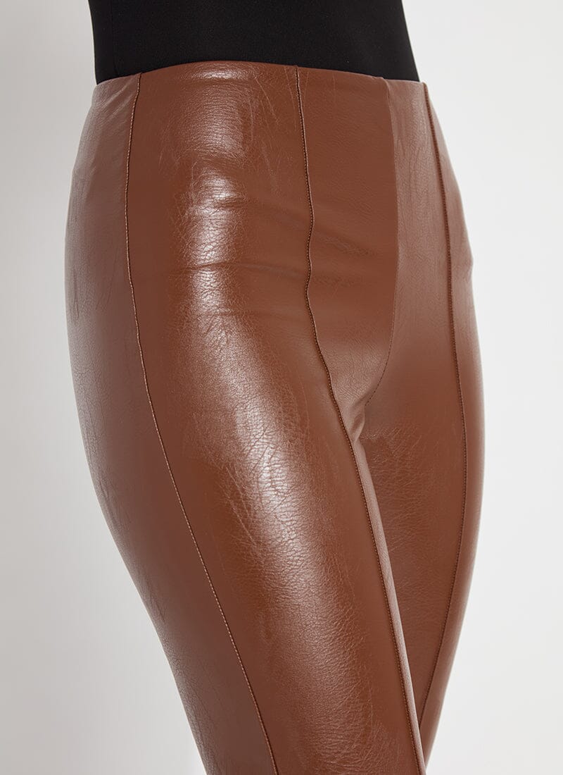 Lysse Ankle Elysse Vegan Leather Pant Ankle Pant- Whiskey