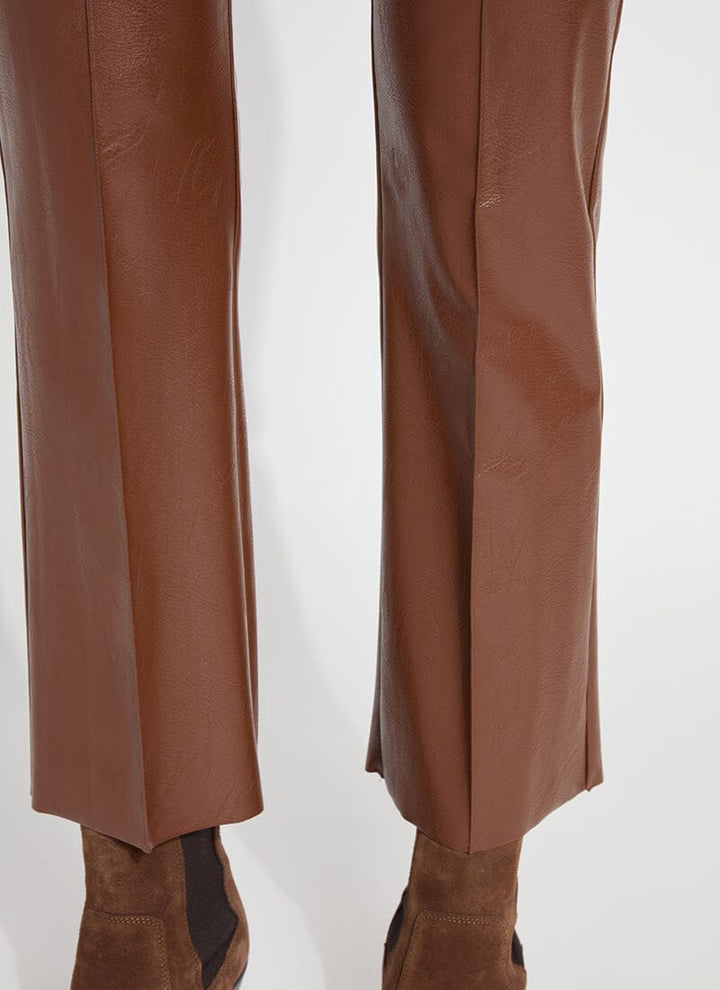 Lysse Ankle Elysse Vegan Leather Pant Ankle Pant- Whiskey