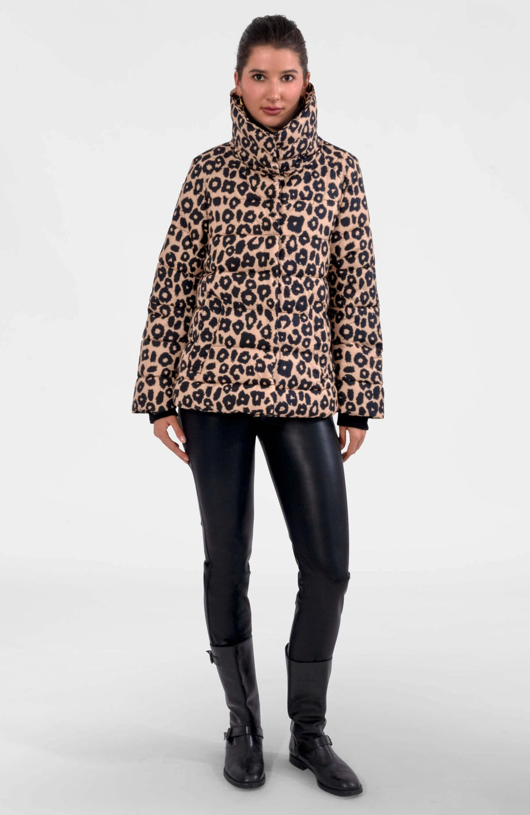 Gretchen Scott Puffer Jacket- Leopard