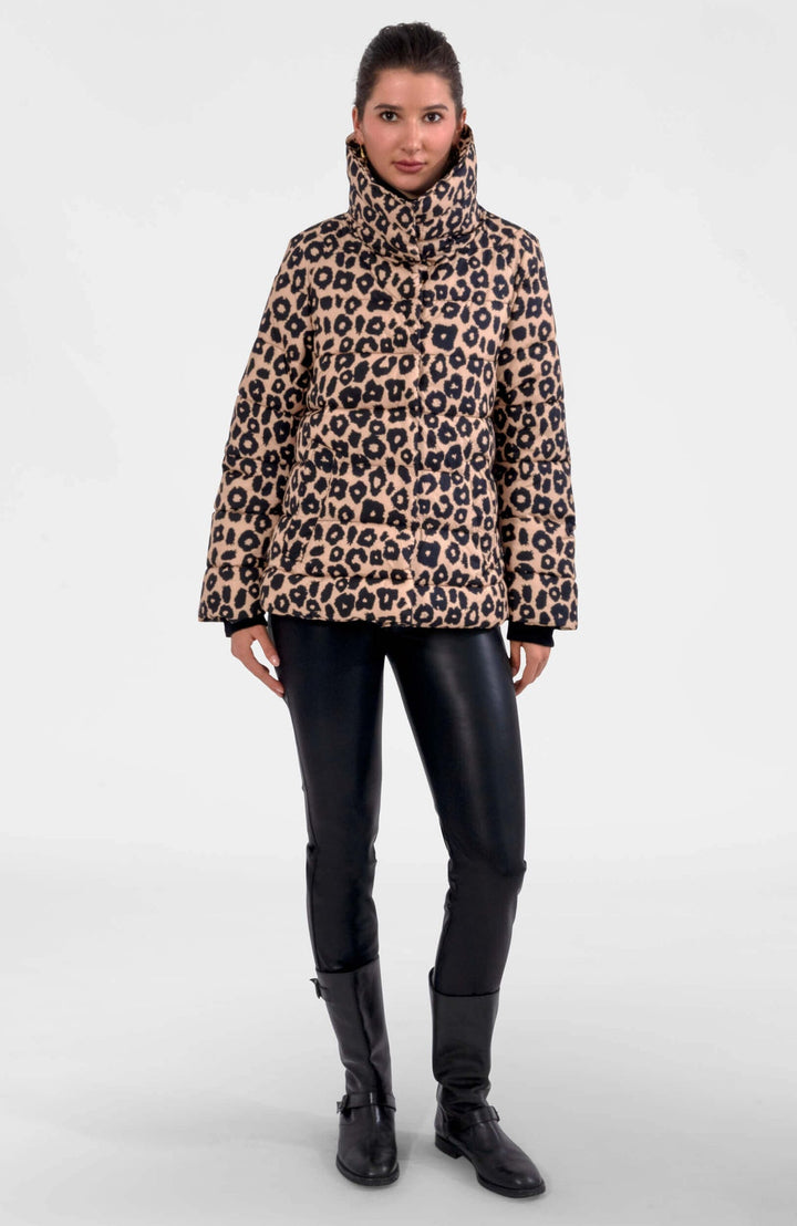 Gretchen Scott Puffer Jacket- Leopard