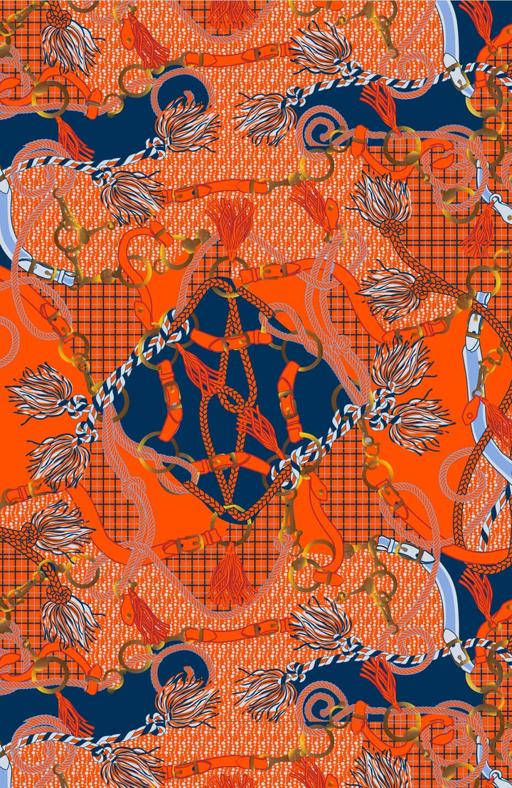 Gretchen Scott Ruffleneck Tunic- Orange Ditto