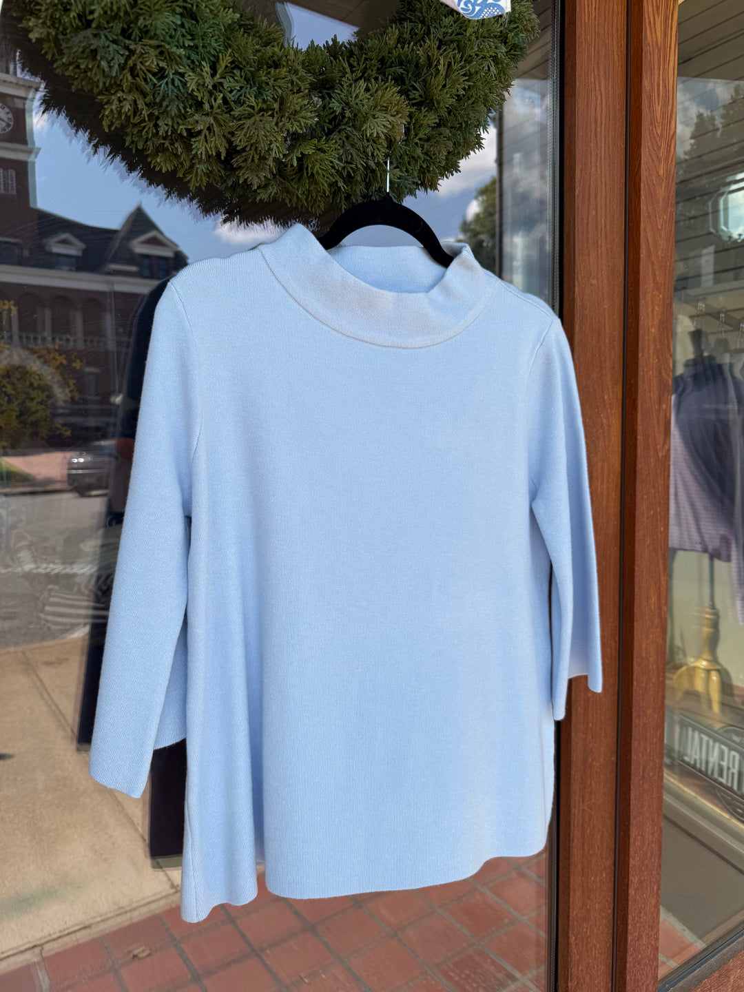 Mock Neck Mod Sweater