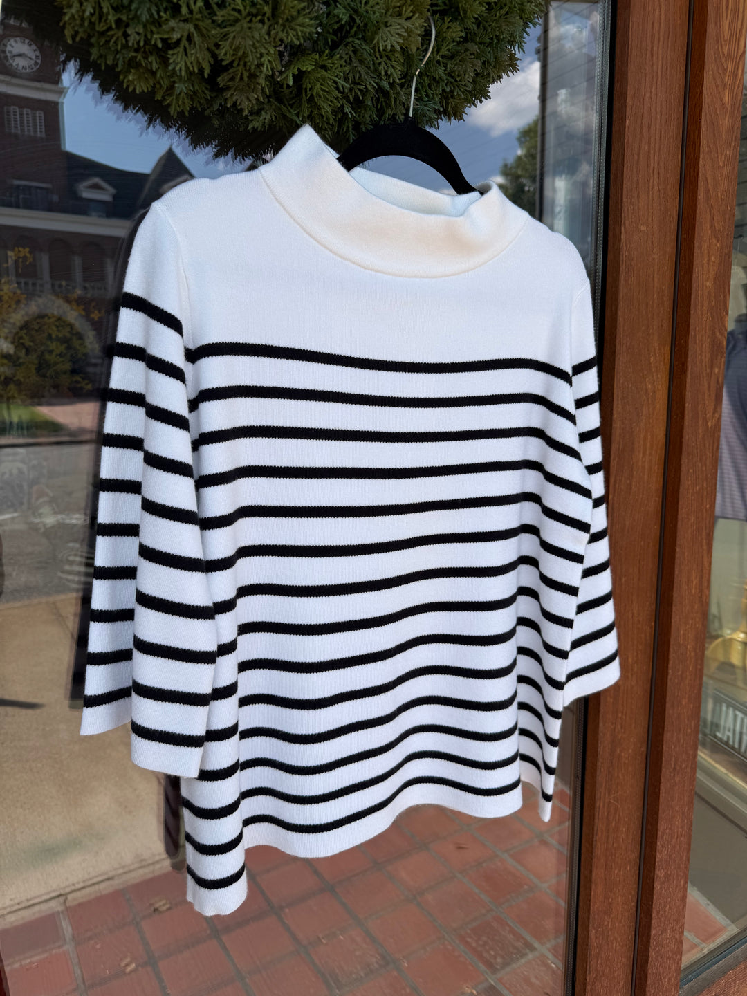 Mock Neck Mod Sweater