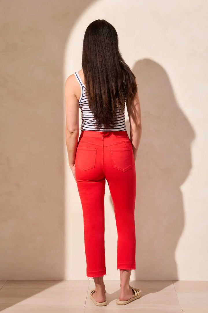 Tribal Sophia Curvy Flared Jeans w/ Released Hem