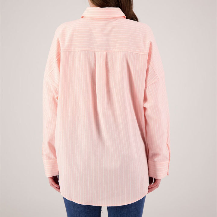 By Together Neon Pink Stripe Shirt
