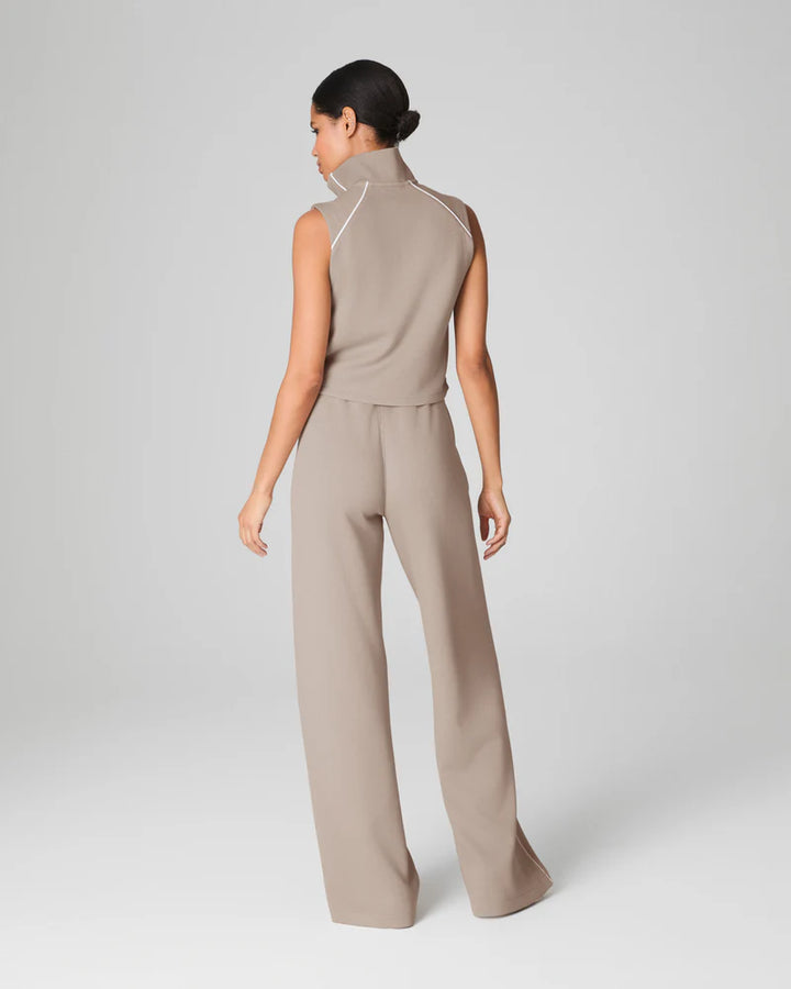 Spanx AirEssentials Pique Sleeveless Mockneck Jumpsuit