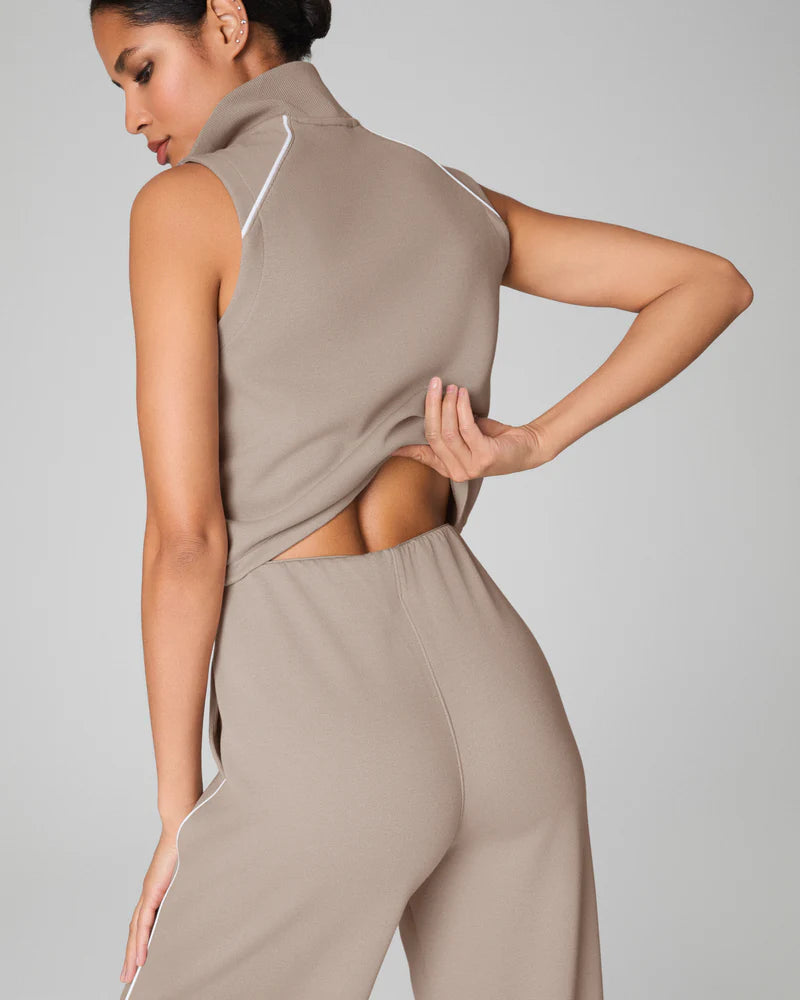 Spanx AirEssentials Pique Sleeveless Mockneck Jumpsuit