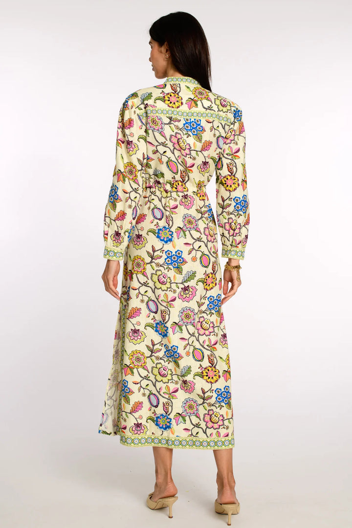 Elizabeth James Lucia Dress- Spring Flower Ivory