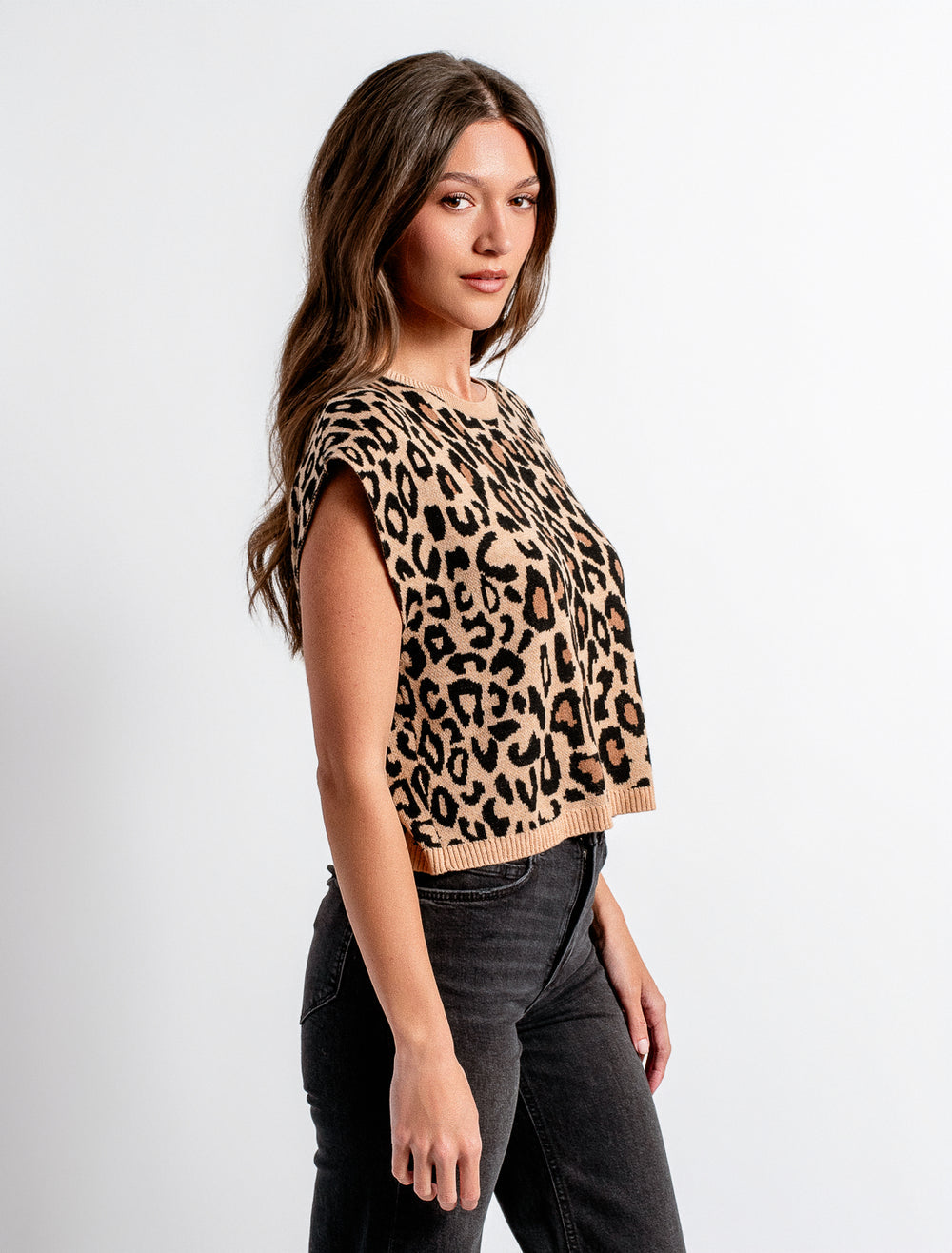 Kerisma Tetra Top- Leopard Camel