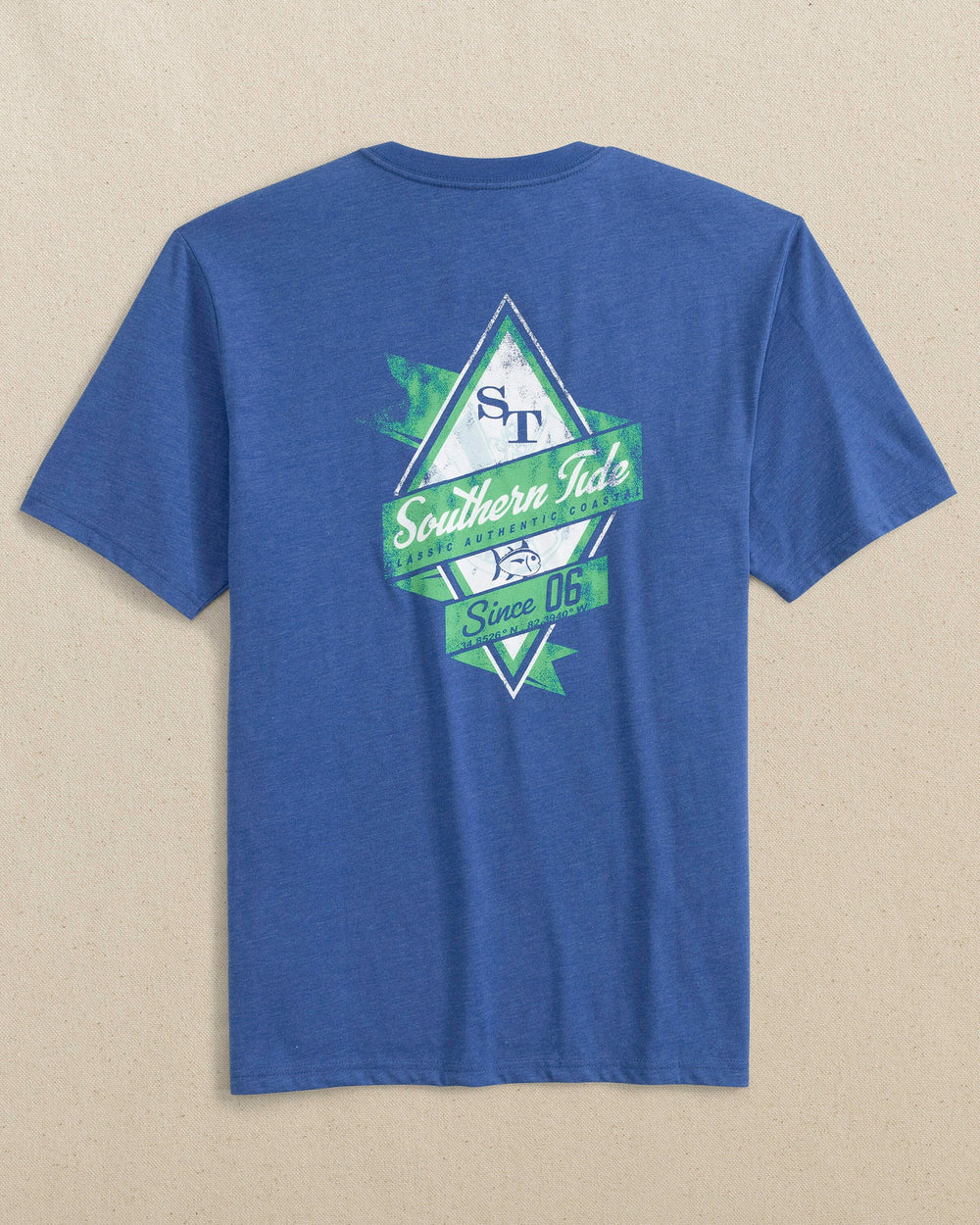 Southern Tide Nautical Diamond Heather Short Sleeve T-Shirt