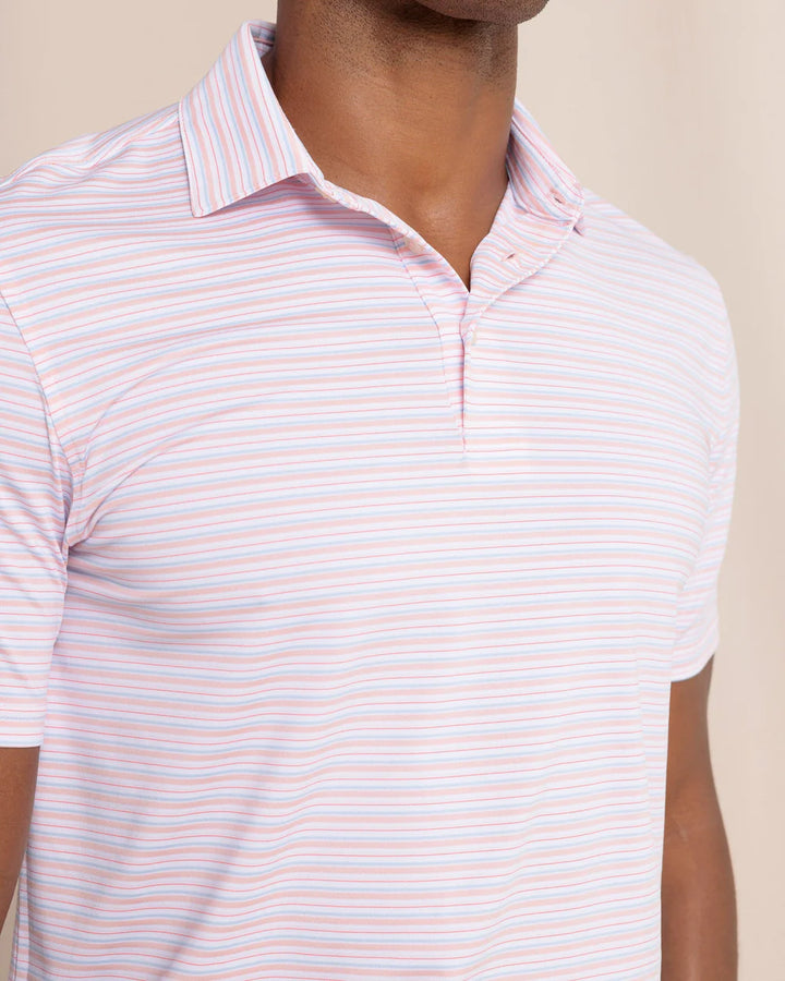 Southern Tide Driver Oyster Creek Stripe Polo