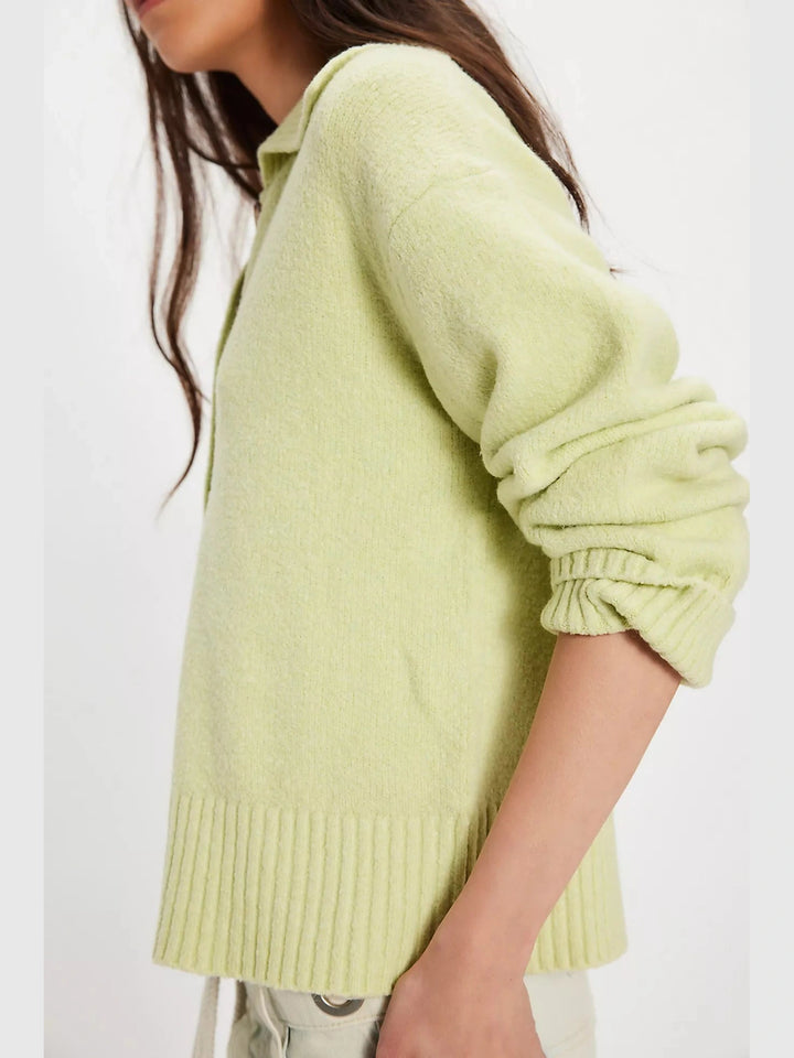 Free People Trading Up Polo Sweater
