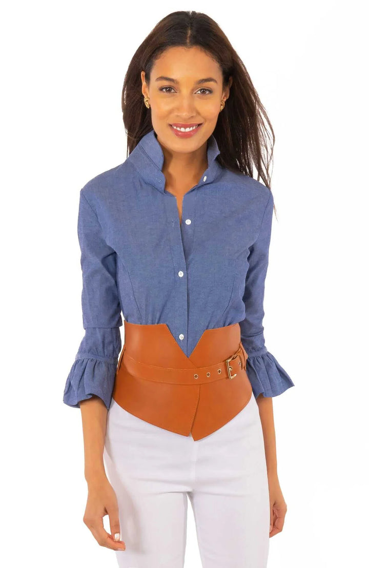 Gretchen Scott Priss Blouse - Chambray
