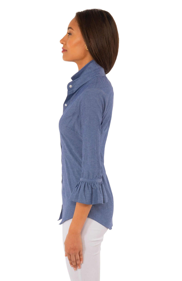 Gretchen Scott Priss Blouse - Chambray