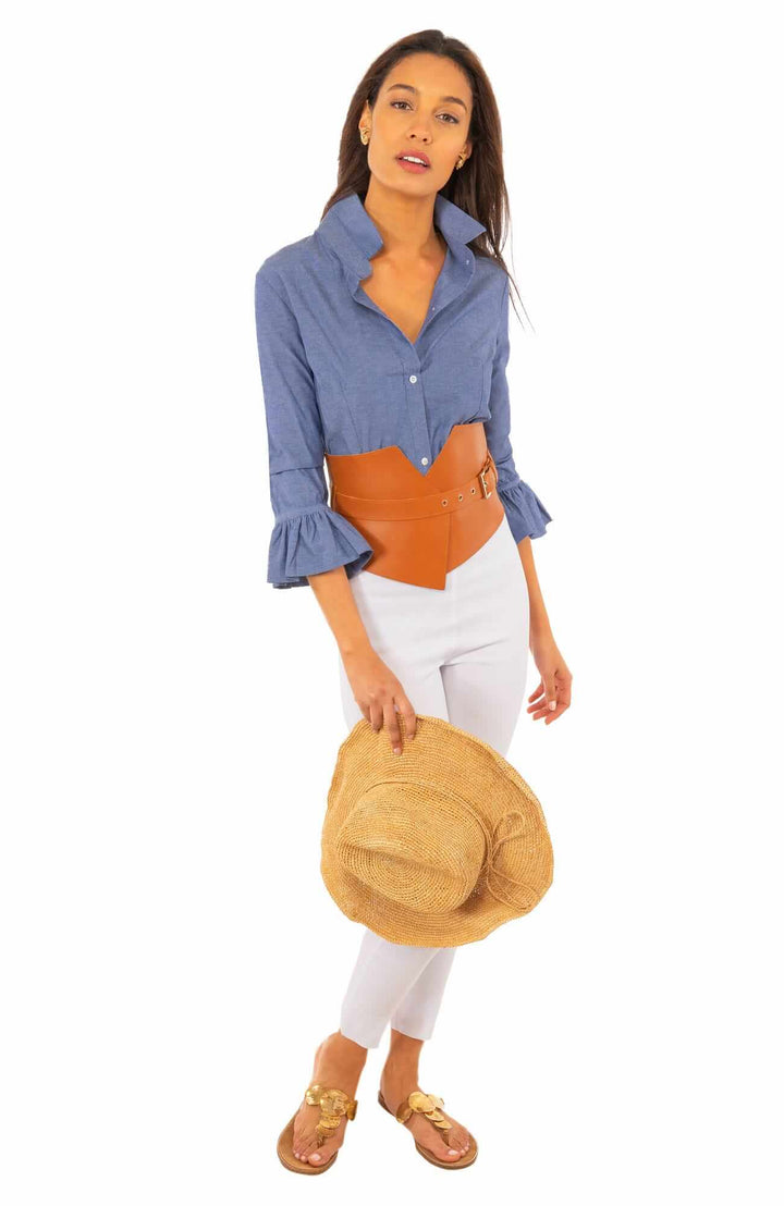 Gretchen Scott Priss Blouse - Chambray