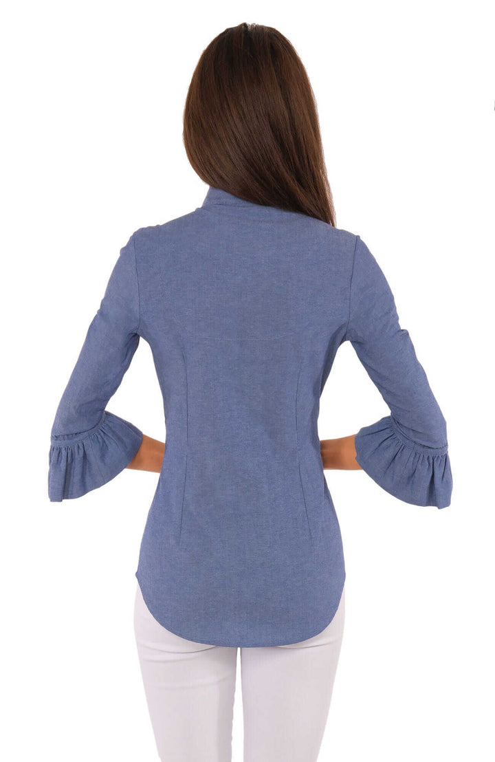 Gretchen Scott Priss Blouse - Chambray