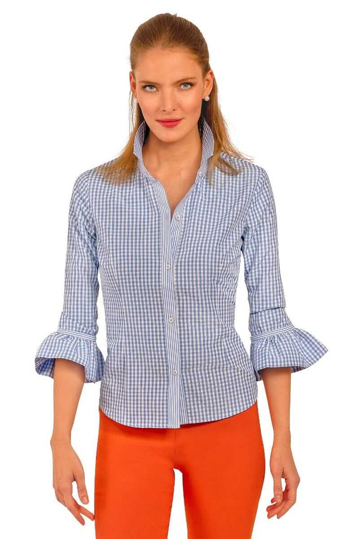 Gretchen Scott Priss Blouse - Gingham