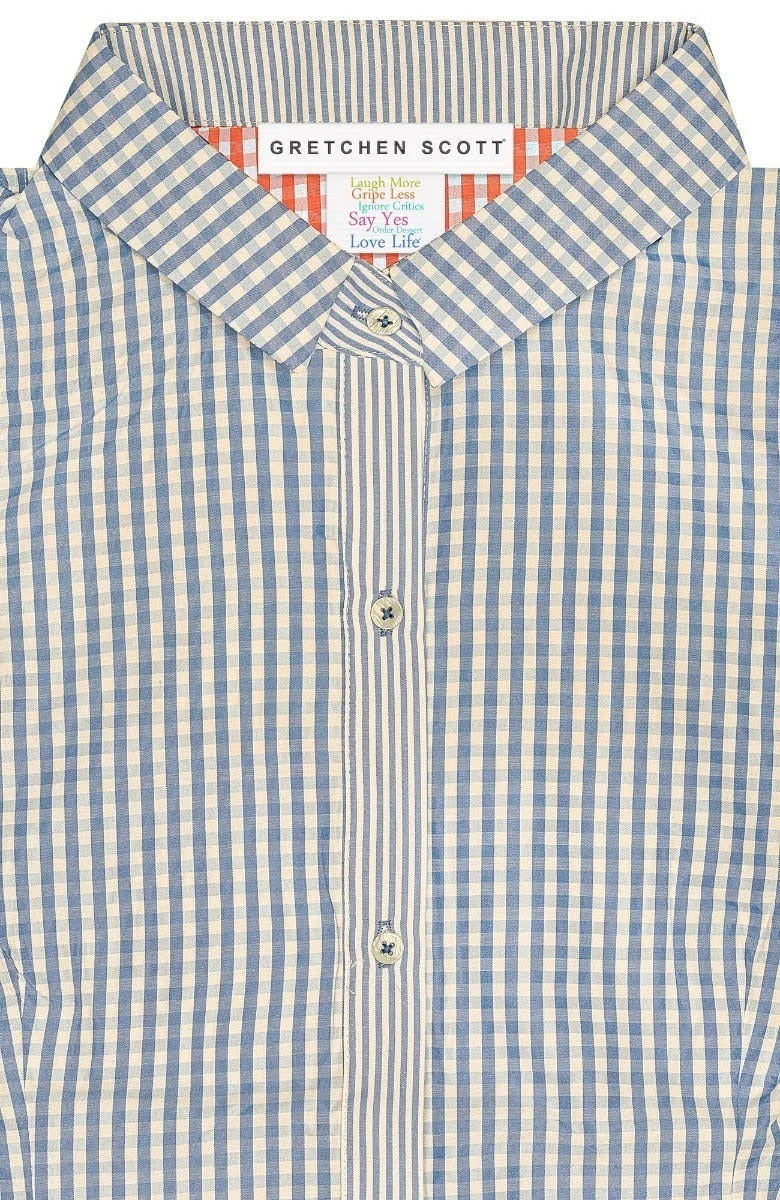 Gretchen Scott Priss Blouse - Gingham