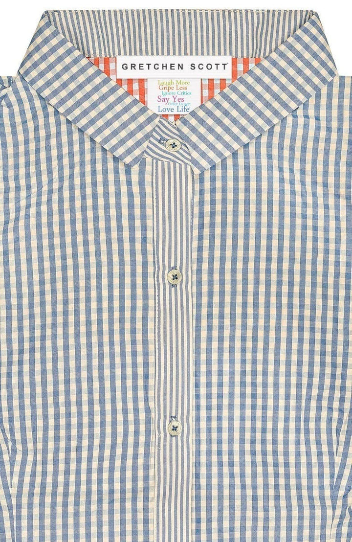 Gretchen Scott Priss Blouse - Gingham