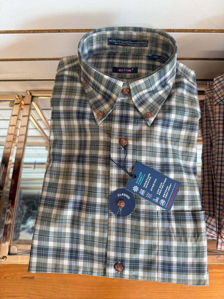 Batton Bond Non-Iron Button Down- Olive