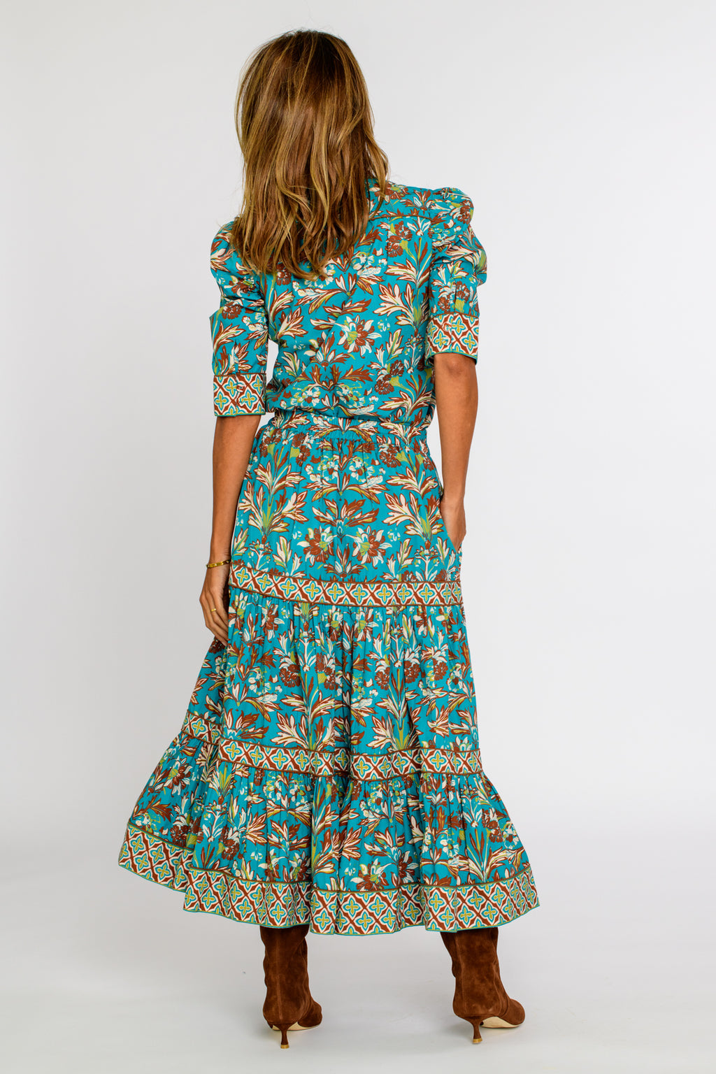 Elizabeth James Mae Skirt- Grandeur Turquoise