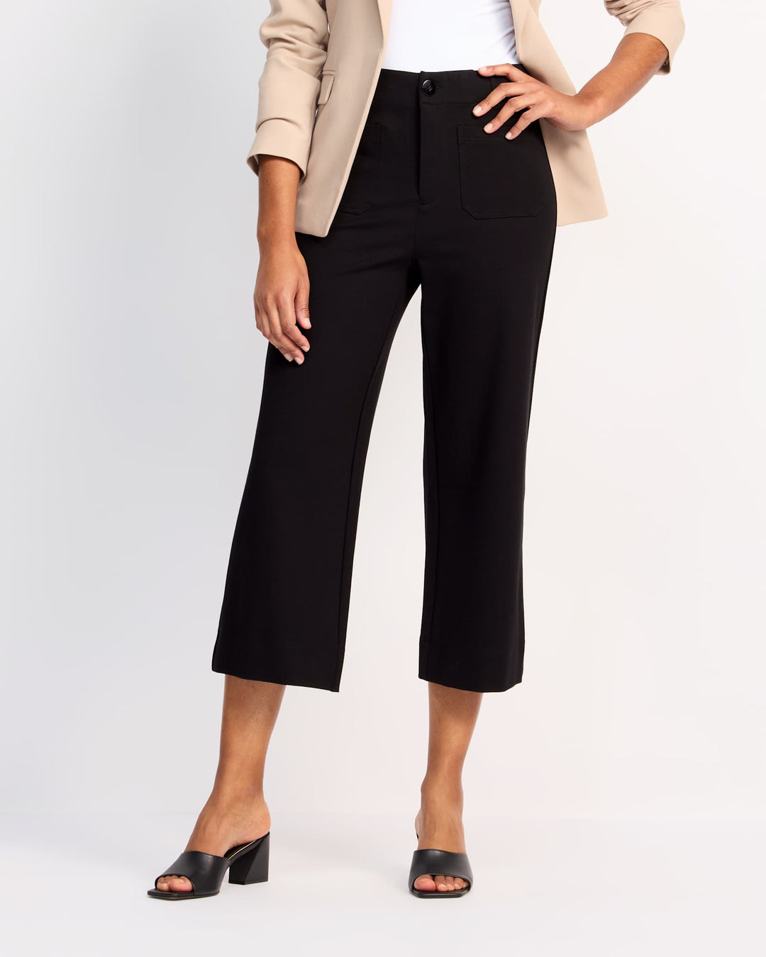 Tribal High Rise Fly Front Capri Pant