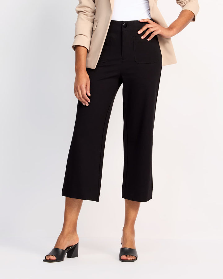 Tribal High Rise Fly Front Capri Pant