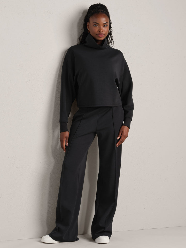Rhone DreamGlow Mock Neck- Pure Black