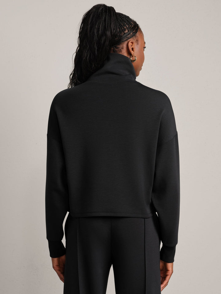 Rhone DreamGlow Mock Neck- Pure Black