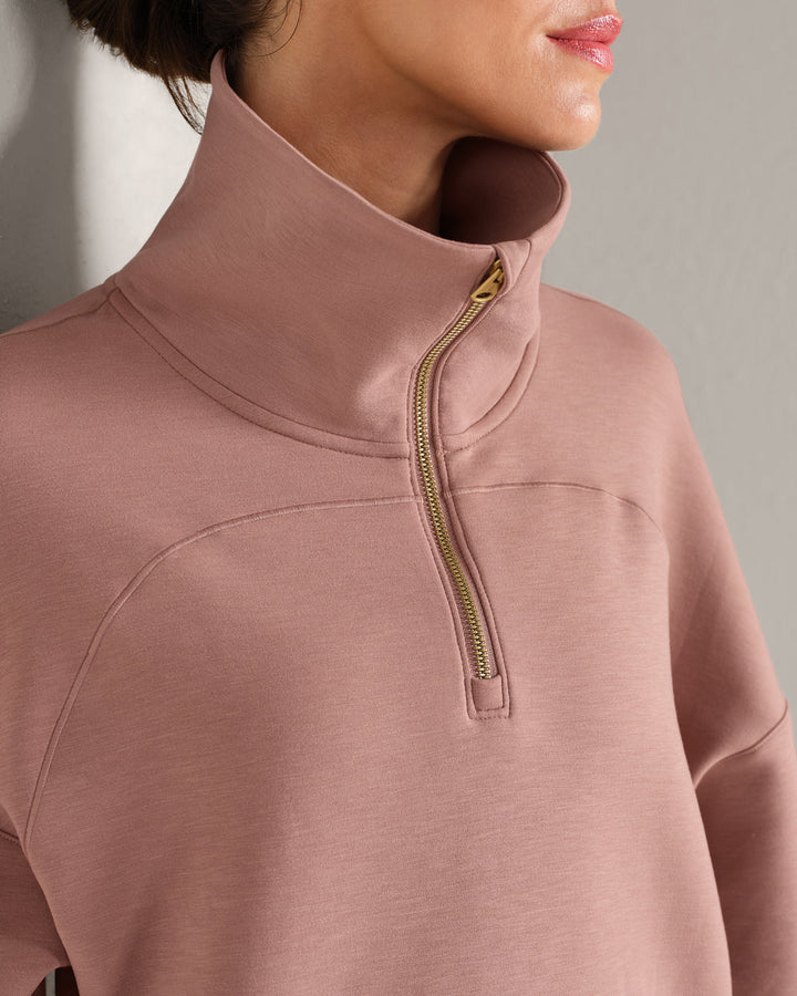 Rhone DreamGlow 1/2 Zip- Clay Mist