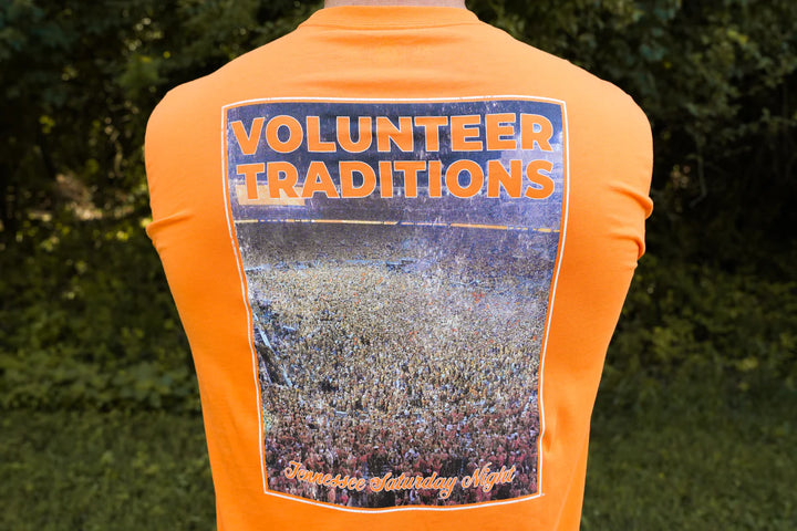 Volunteer Traditions Tennessee Saturday Night Pocket Tee - Orange
