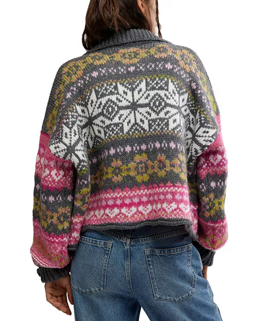 Free People Snow Drift Cardigan - Frozen Flower Combo