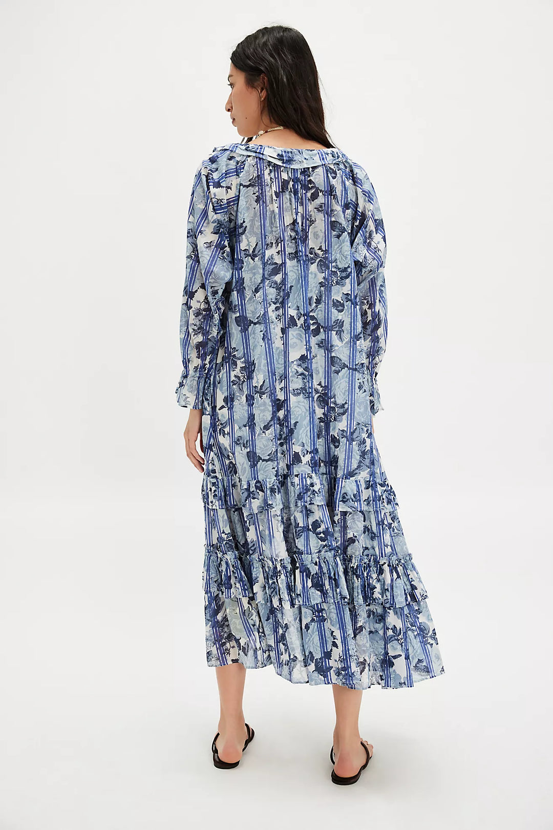 Free People Garden Wonders Maxi Dress - Blue Combo