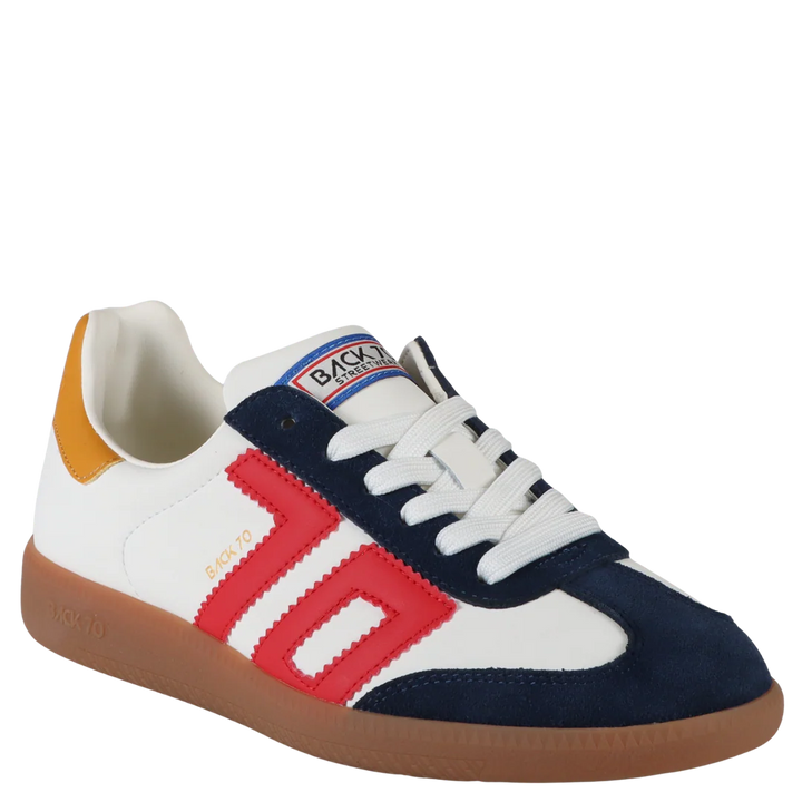 Back 70 Cloud Sneaker - White Blue Red