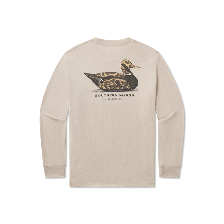 Southern Marsh LS Vintage Duck Decoy Tee - Camo