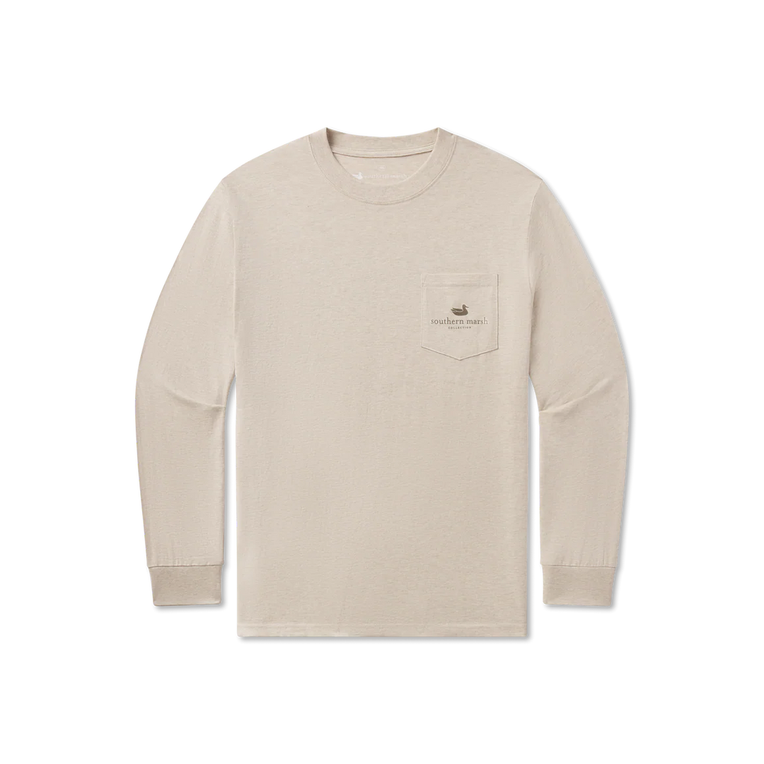 Southern Marsh LS Vintage Duck Decoy Tee - Camo