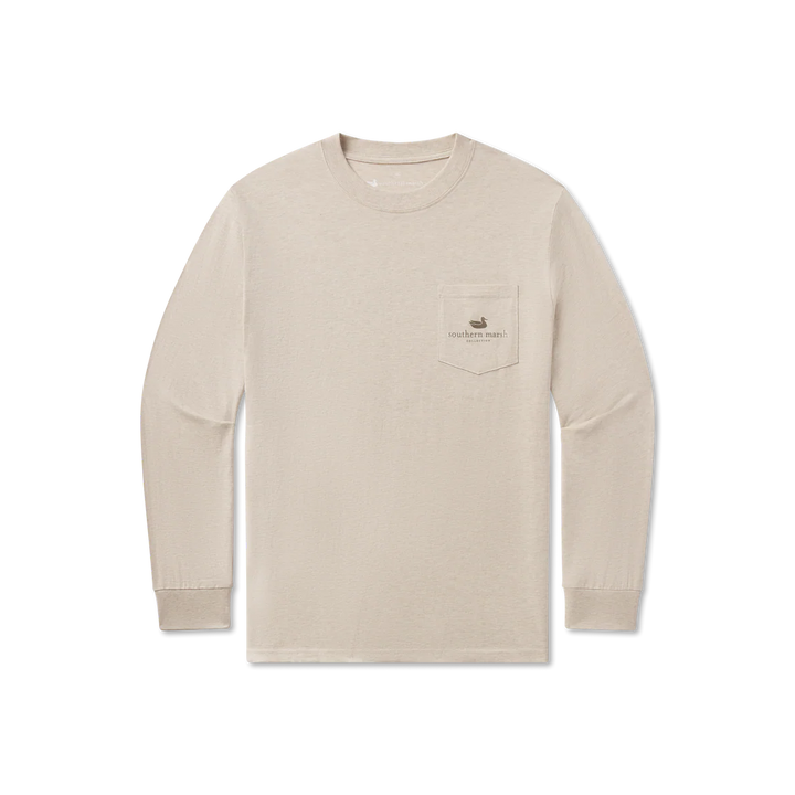 Southern Marsh LS Vintage Duck Decoy Tee - Camo