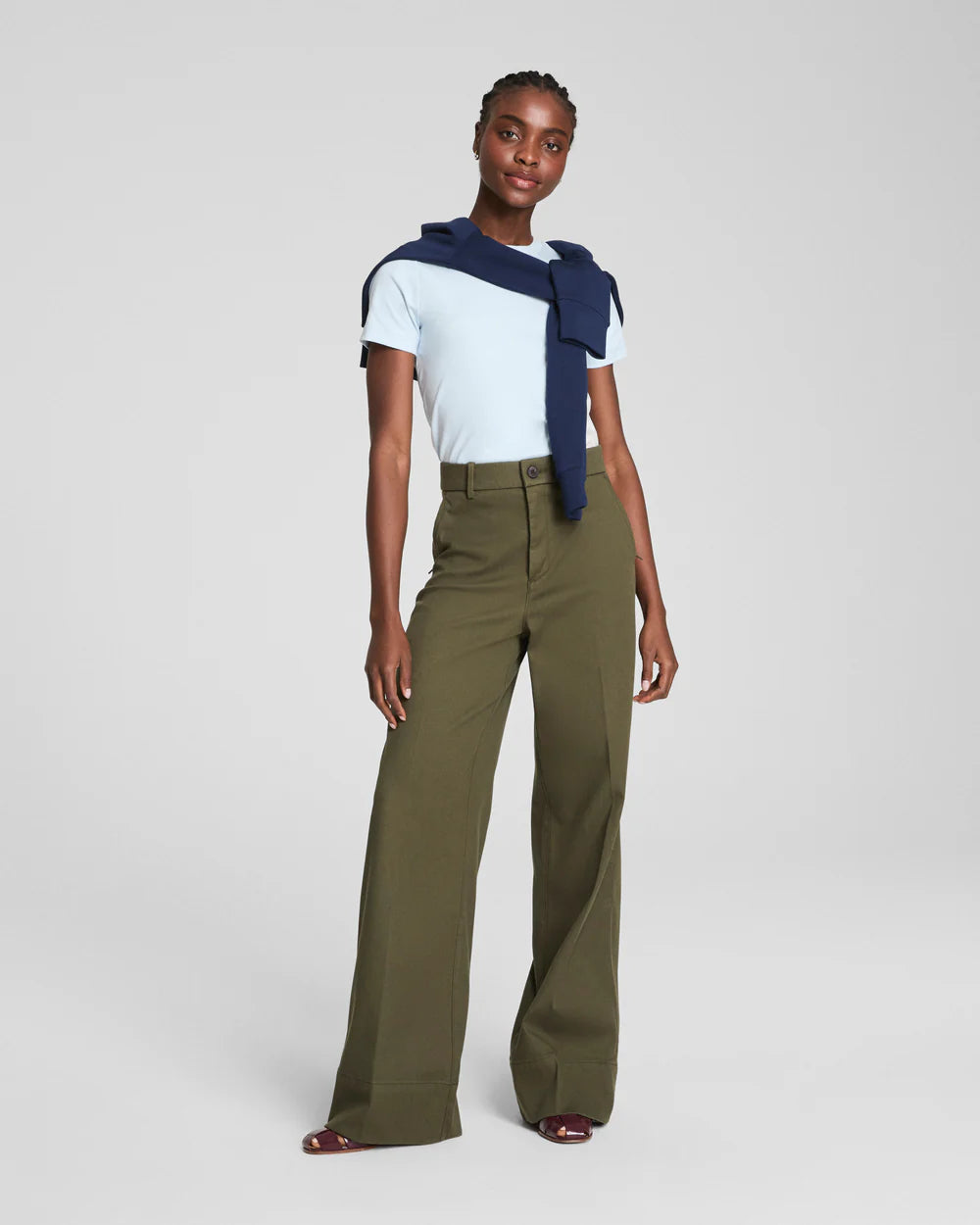 Spanx Stretch Twill Wide Leg Pant