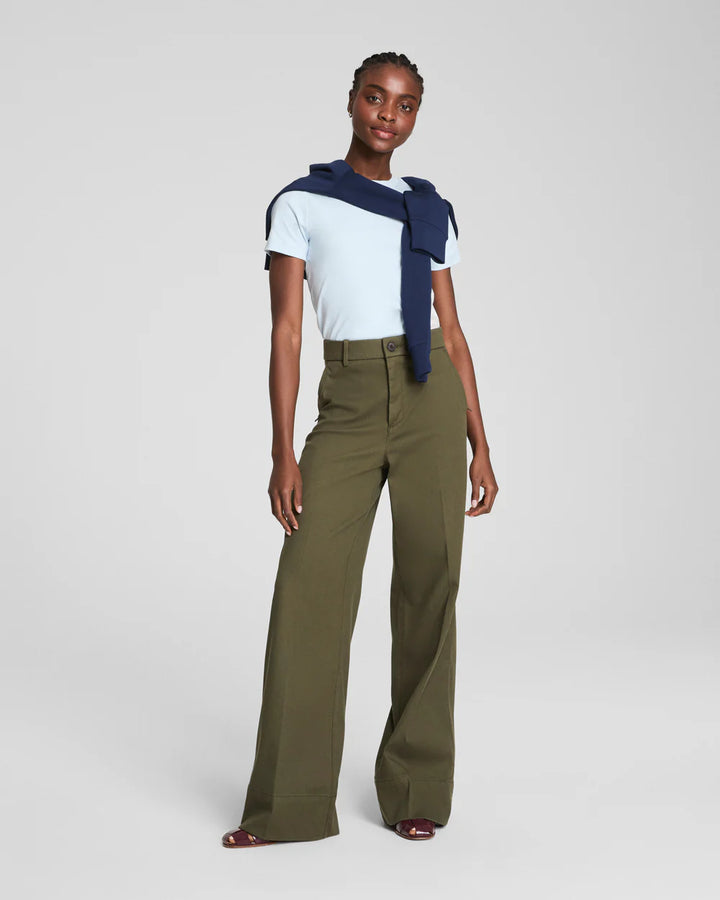 Spanx Stretch Twill Wide Leg Pant