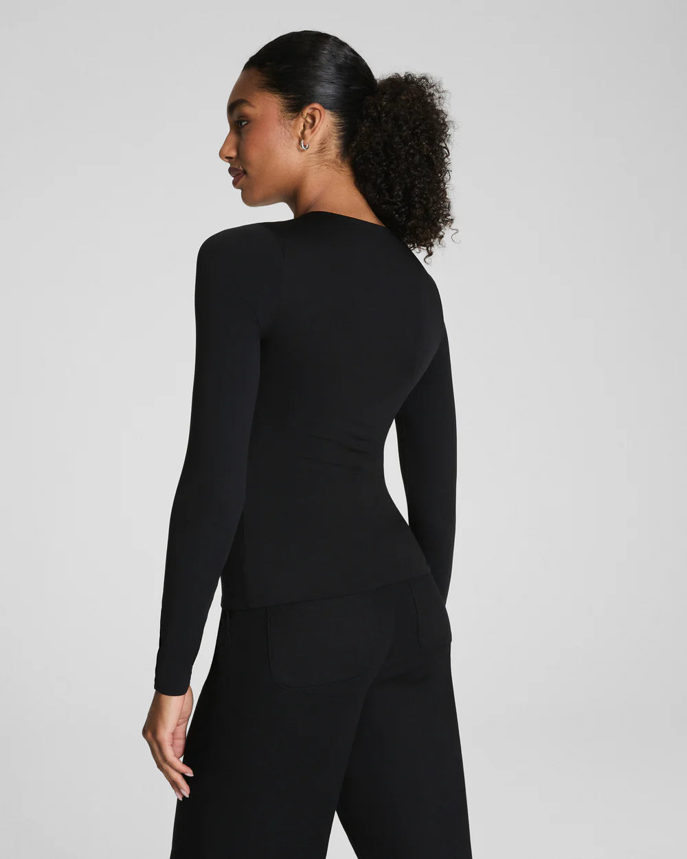 Spanx Smoothing Jersey LS Top