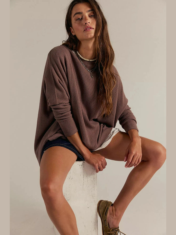 Free People Latte Blues Thermal