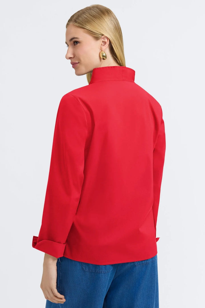 Foxcroft Tammy Popover Shirt - Simply Red