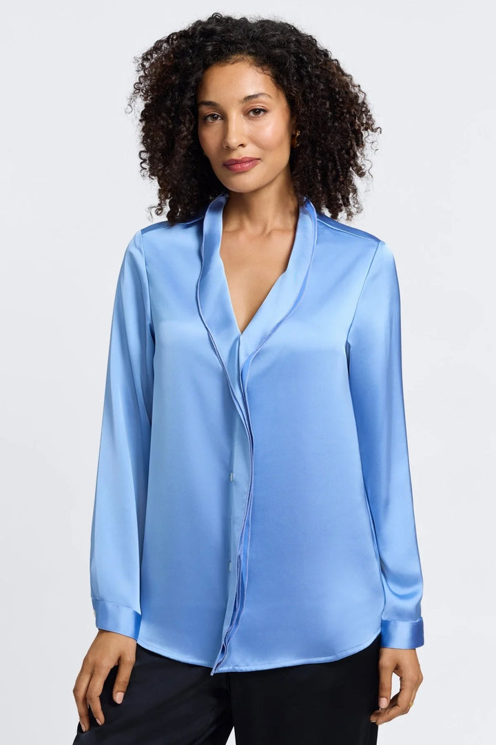 Foxcroft Rosalie Beyond Silk LS Shirt