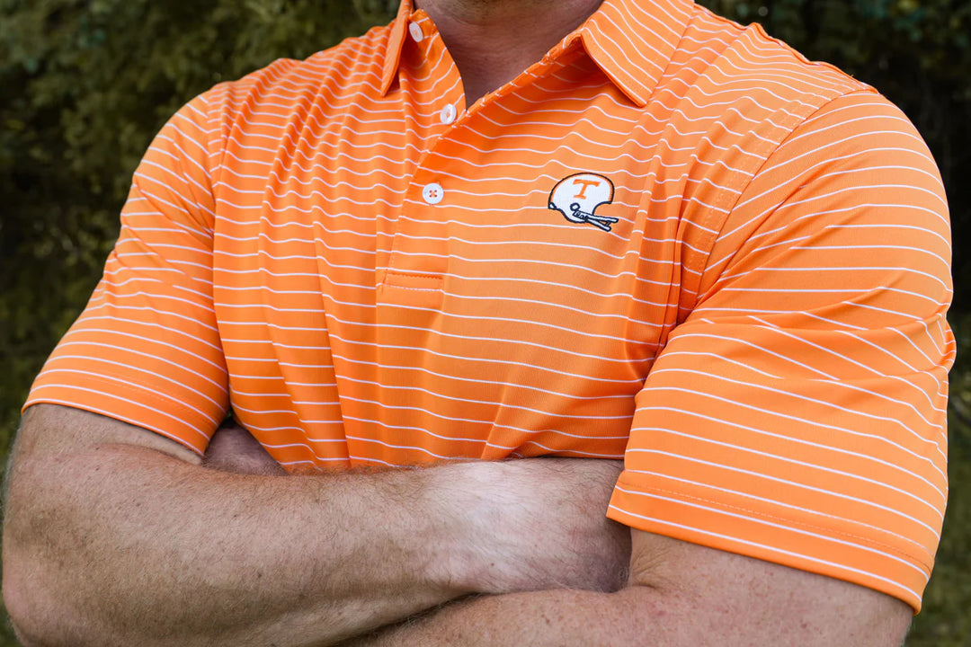 Volunteer Traditions Helmet Club Stripe Polo