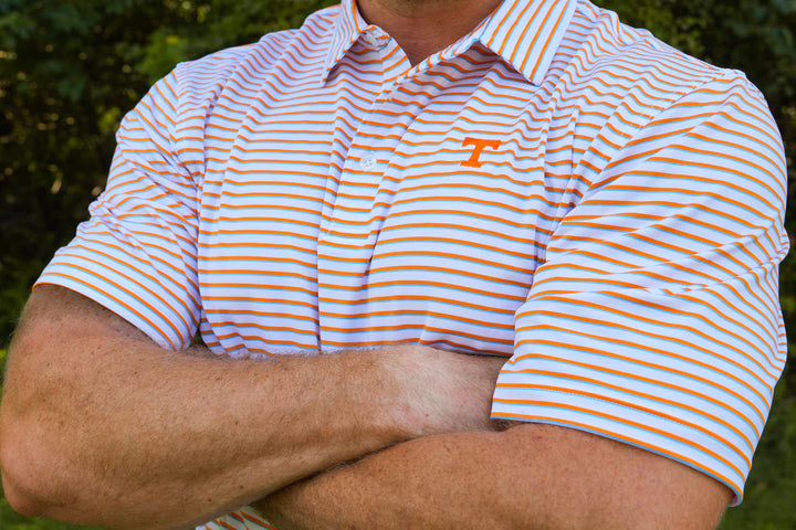 Volunteer Traditions Power T Premier Stripe Polo
