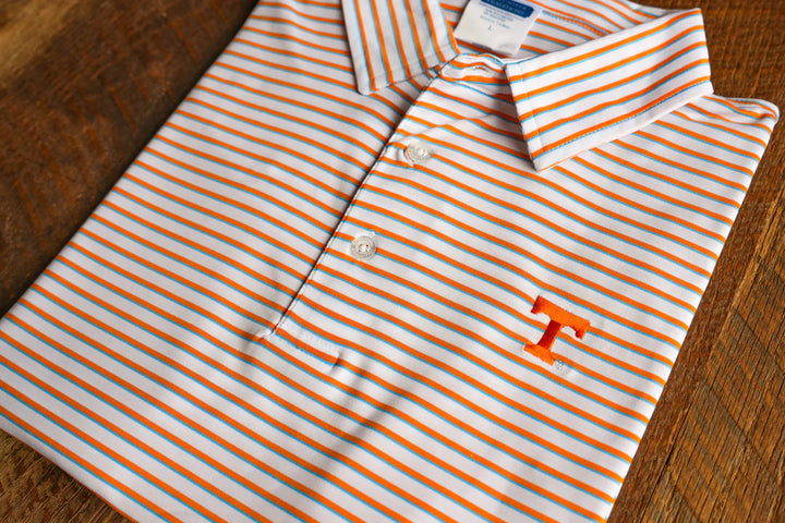 Volunteer Traditions Power T Premier Stripe Polo
